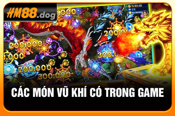 Các món vũ khí có trong game